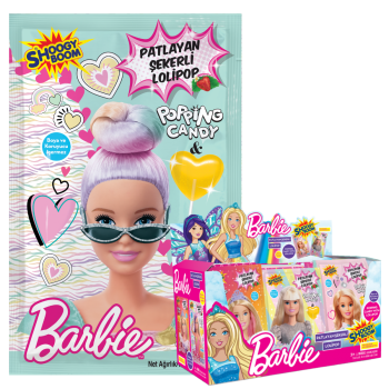 Barbie Çilek Aromalı Patlayan Şekerli Lolipop